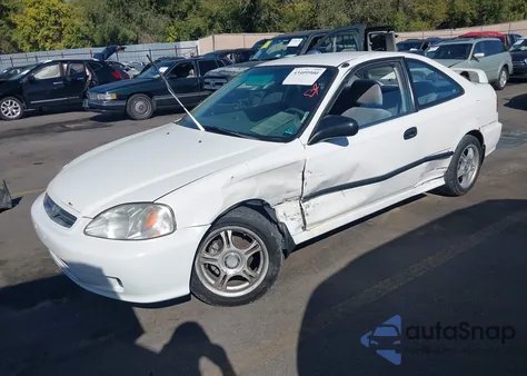 2000 Honda Civic Dx from USA, damaged, VIN 1HGEJ622XYL080410